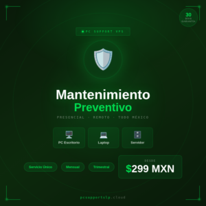 Mantenimiento Preventivo de Equipos